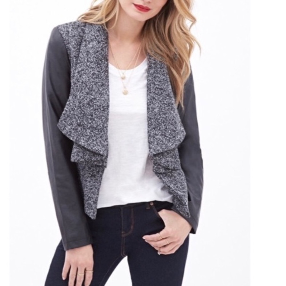 Forever 21 Contemporary Open Front Jacket